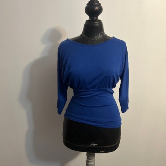 MAX Nova Blue off the shoulder 3/4 sleeves top, size XL - Picture 1 of 6